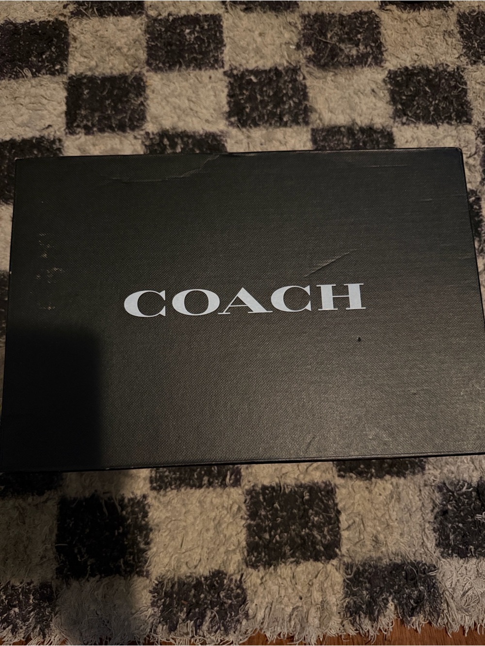 Coach Black and White Logo Sandal Box Lid - Picture 2 of 5